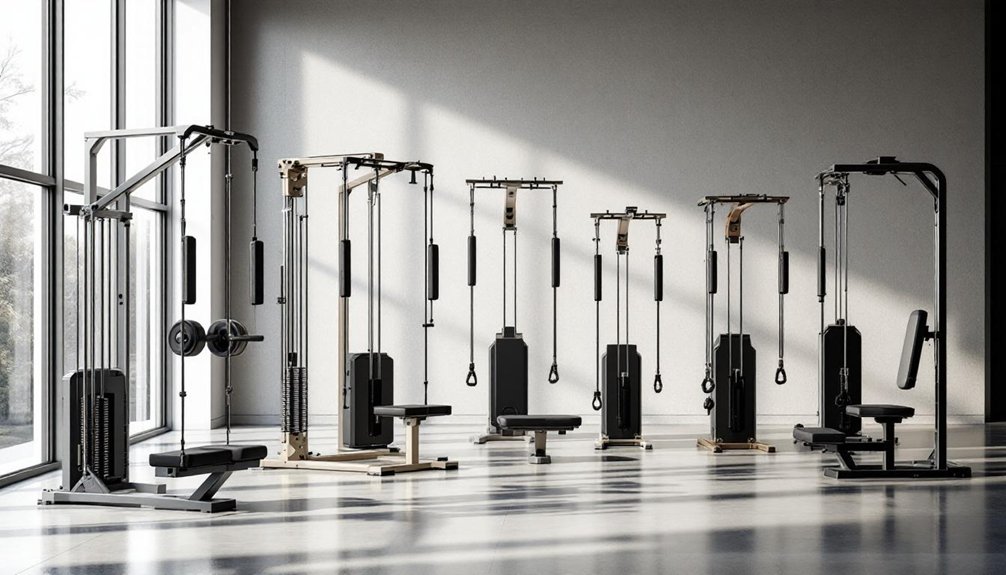 top dual adjustable pulleys